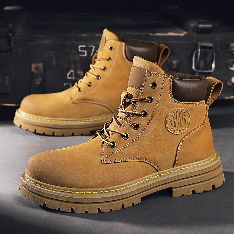 ⏰70% Off for a Limited Time! Couple's Martin Boots – Ankle Support + Waterproof/Non-Slip/Anti-Puncture | Great for Casual & Outdoor Use