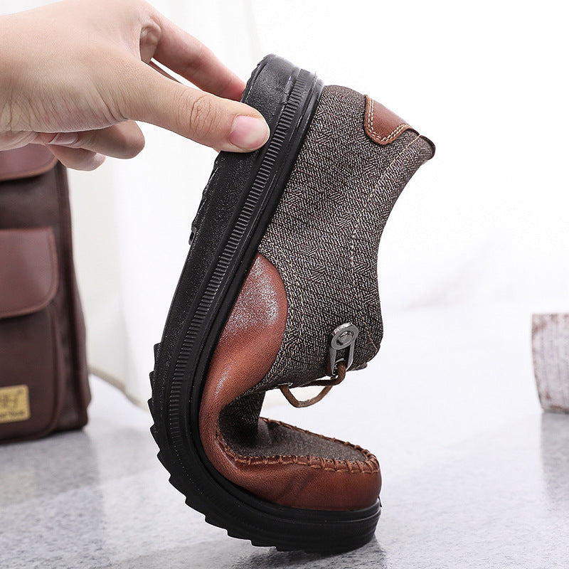 Last Day 60% OFF🔥⏱️New Arrival Deal⏱️🔥Casual Men's Fabric Shoes with Good Arch Support & Non-Slip, Breathable Outdoor-Ready Sole