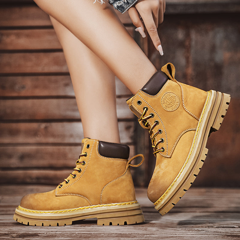 ⏰70% Off for a Limited Time! Couple's Martin Boots – Ankle Support + Waterproof/Non-Slip/Anti-Puncture | Great for Casual & Outdoor Use
