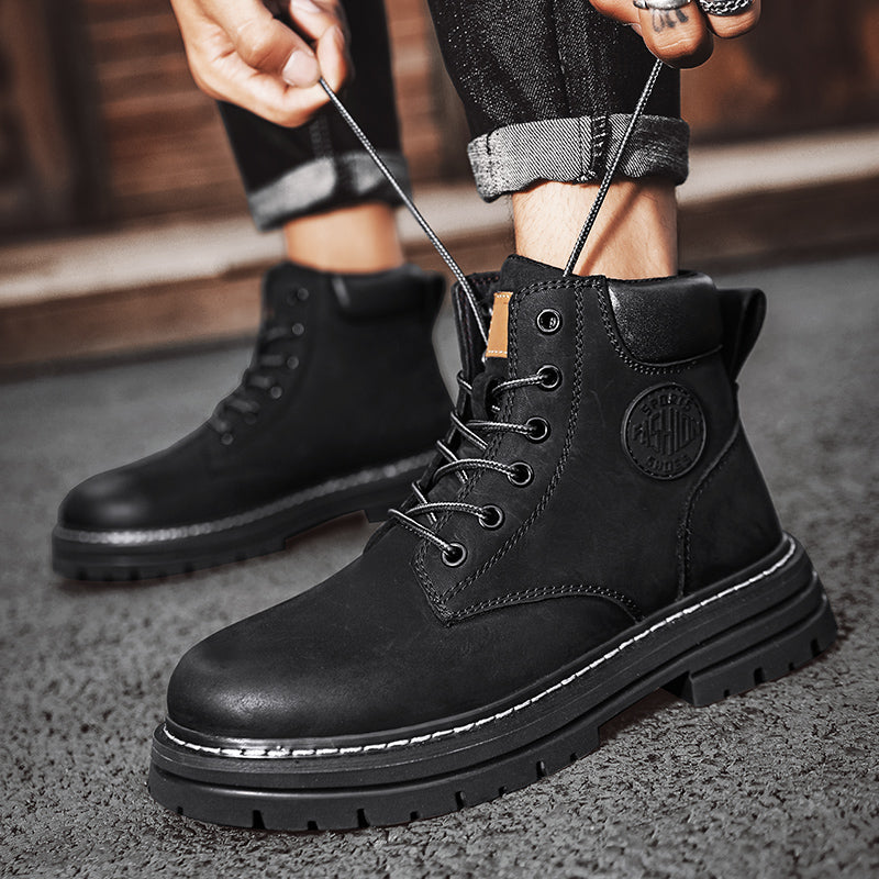 ⏰70% Off for a Limited Time! Couple's Martin Boots – Ankle Support + Waterproof/Non-Slip/Anti-Puncture | Great for Casual & Outdoor Use