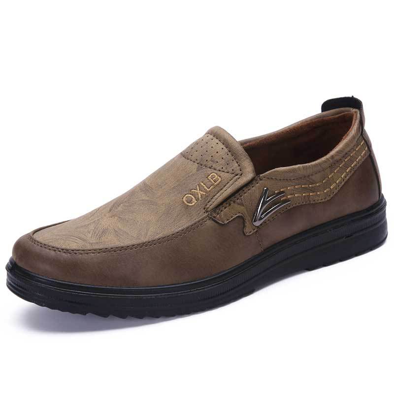 Men Microfiber Fabric Comfy Soft Flat Casual Shoes