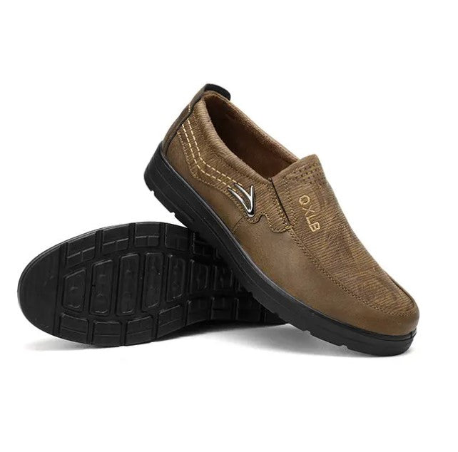 Men Microfiber Fabric Comfy Soft Flat Casual Shoes
