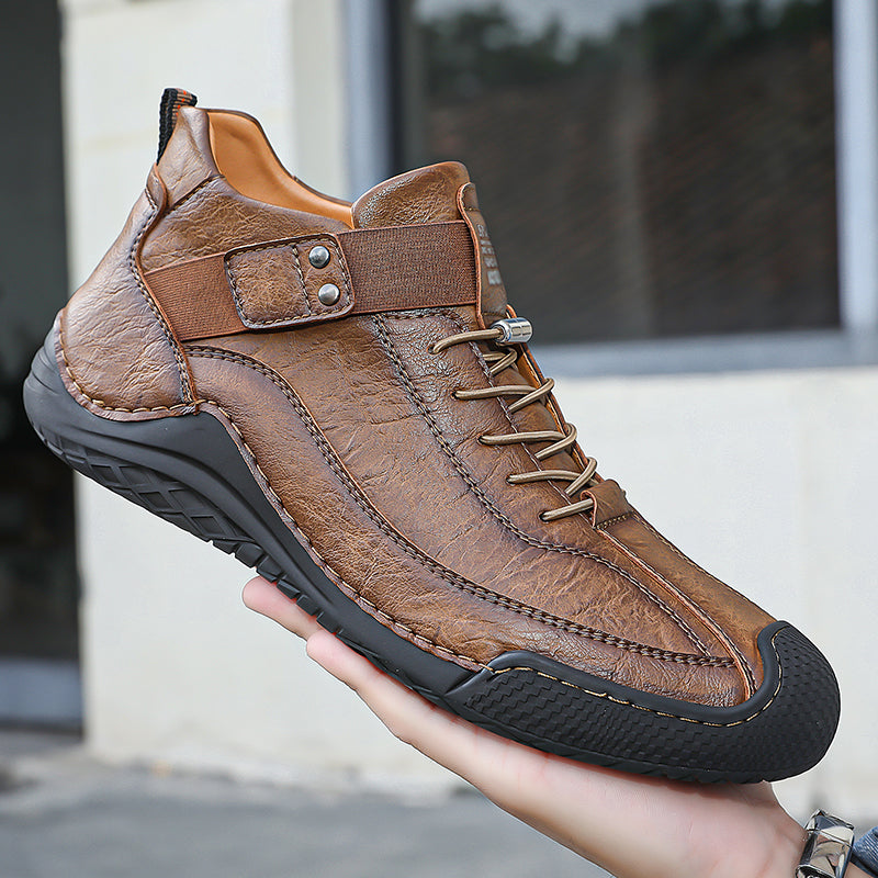 LAST DAY! 60% OFF 🔥⏱️ Best - Selling Style ⏱️🔥 Men’s Hand - Stitched Non - Slip Casual Leather Boots | Stylish & Casual
