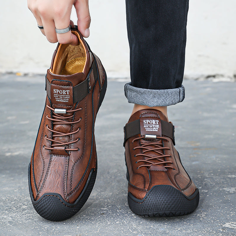 LAST DAY! 60% OFF 🔥⏱️ Best - Selling Style ⏱️🔥 Men’s Hand - Stitched Non - Slip Casual Leather Boots | Stylish & Casual