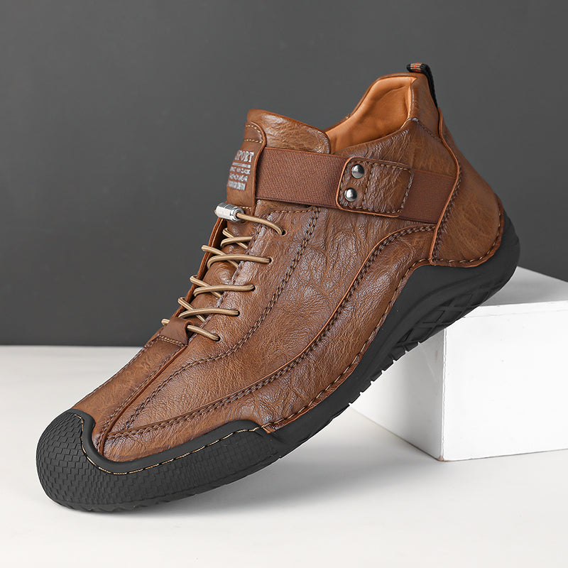 LAST DAY! 60% OFF 🔥⏱️ Best - Selling Style ⏱️🔥 Men’s Hand - Stitched Non - Slip Casual Leather Boots | Stylish & Casual