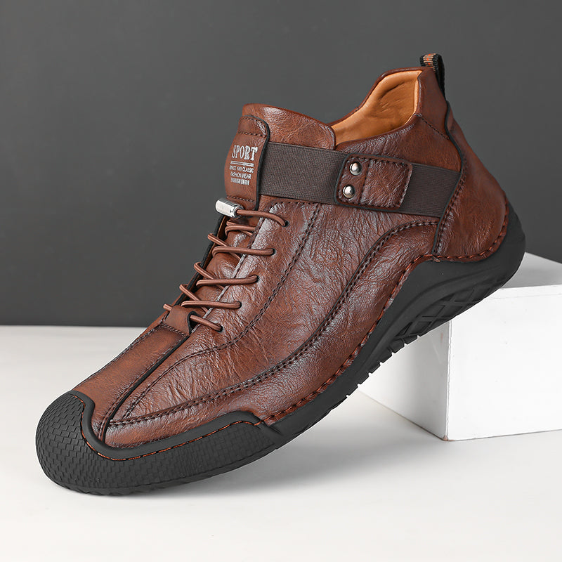 LAST DAY! 60% OFF 🔥⏱️ Best - Selling Style ⏱️🔥 Men’s Hand - Stitched Non - Slip Casual Leather Boots | Stylish & Casual