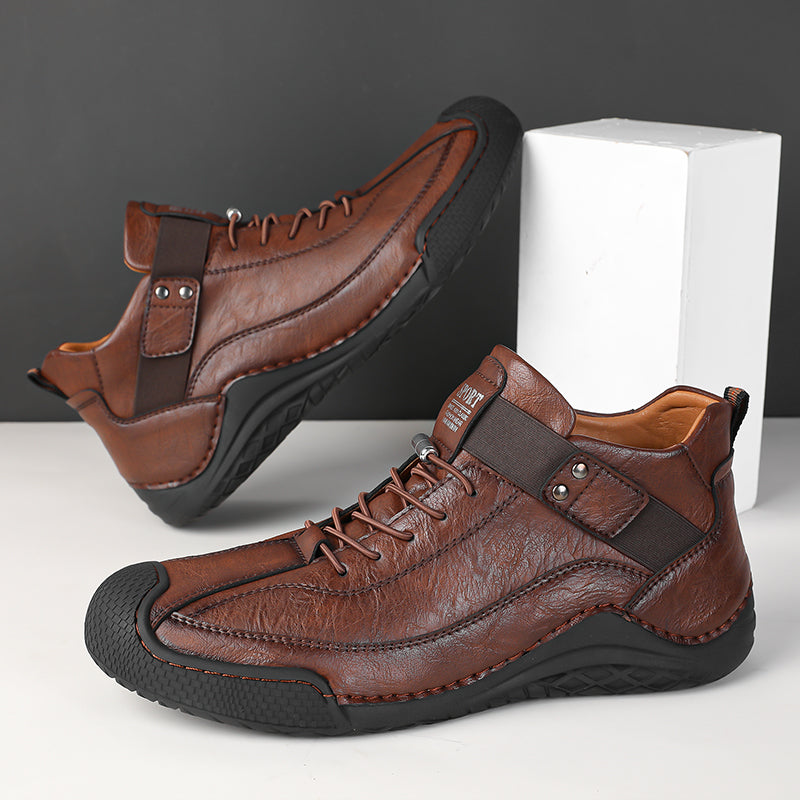 LAST DAY! 60% OFF 🔥⏱️ Best - Selling Style ⏱️🔥 Men’s Hand - Stitched Non - Slip Casual Leather Boots | Stylish & Casual