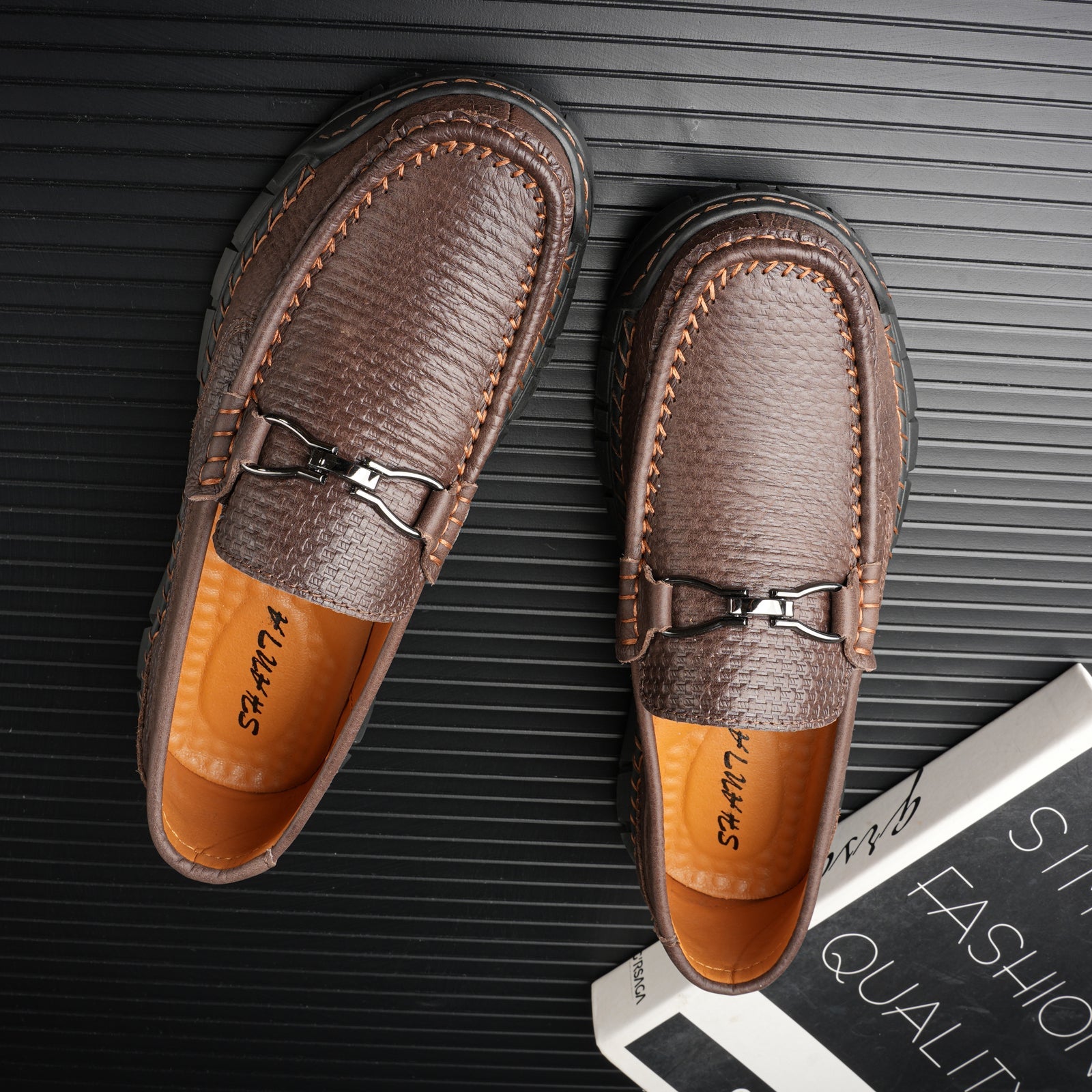 Last Day 60% OFF🔥⏱️Christmas Promotion⏱️🔥Men's genuine calfskin leather Slip-On Loafers