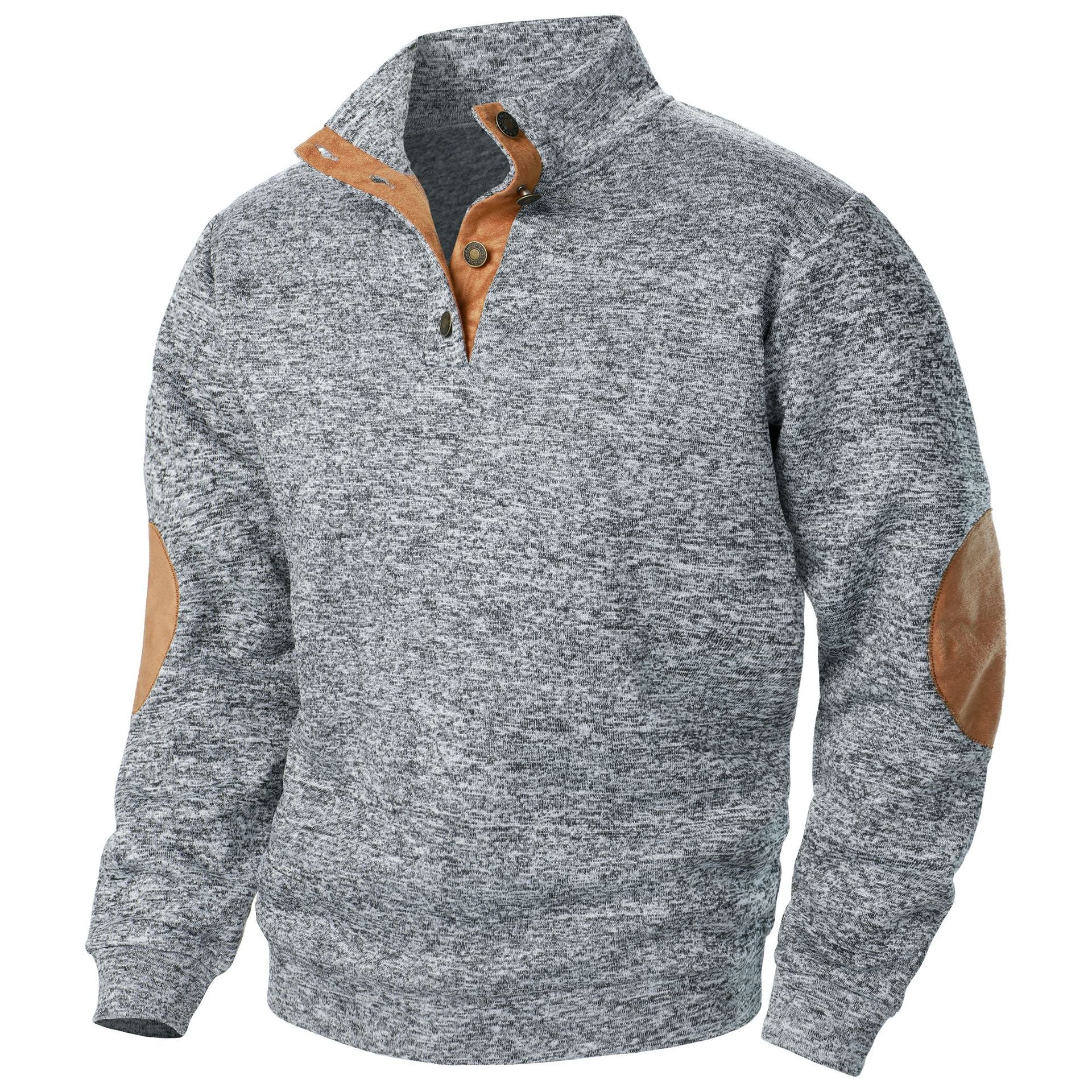Men's Outdoor Casual Henley Long Sleeve Sweater