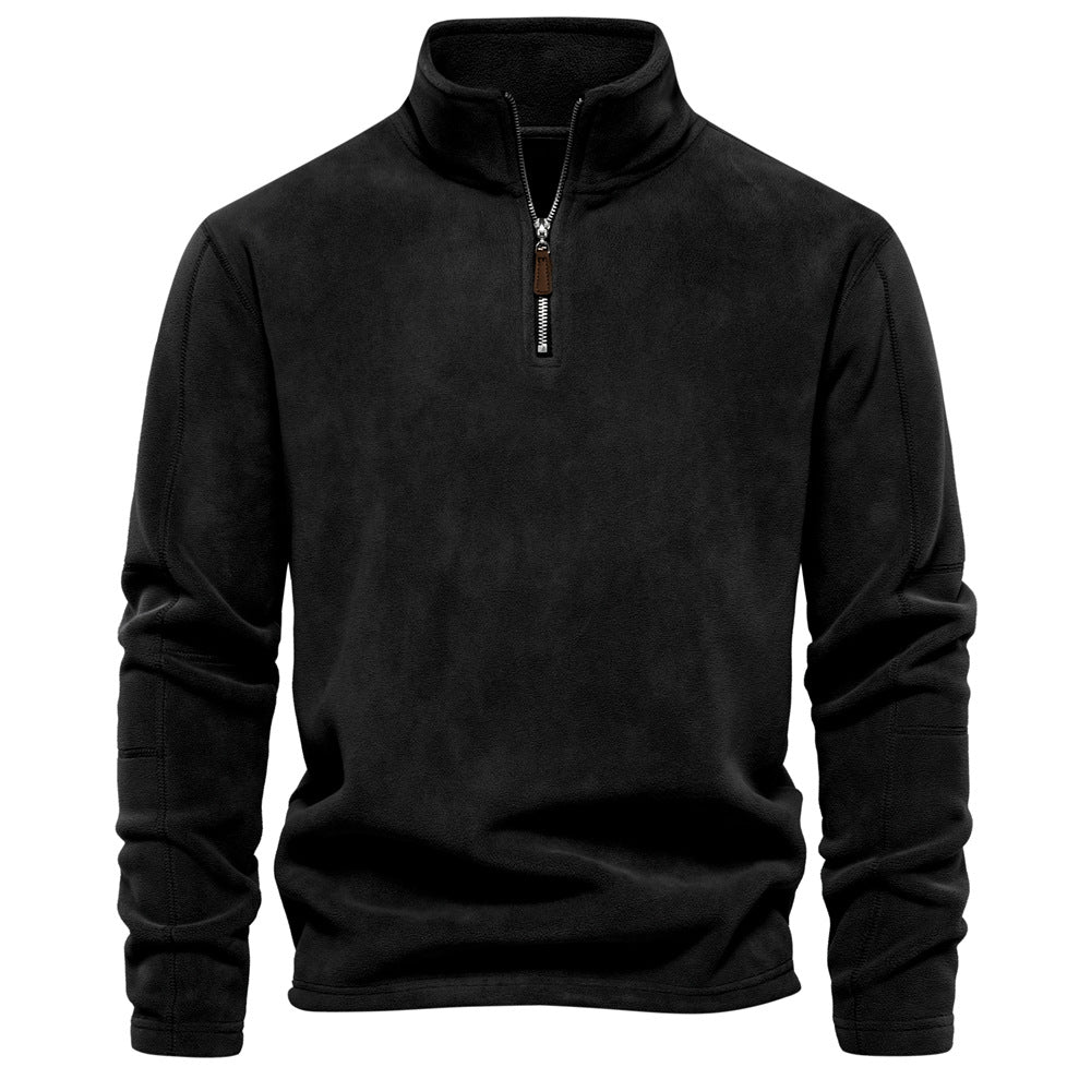 Men's Outdoor Casual Stand Collar Fleece Jacket