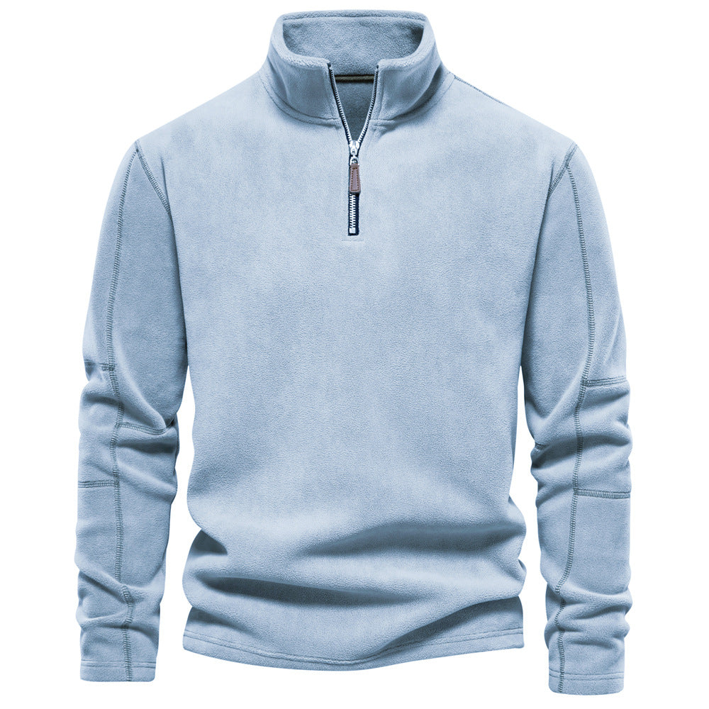 Men's Outdoor Casual Stand Collar Fleece Jacket