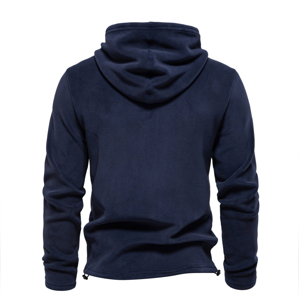 Men's Outdoor Casual Stand Collar Fleece Jacket