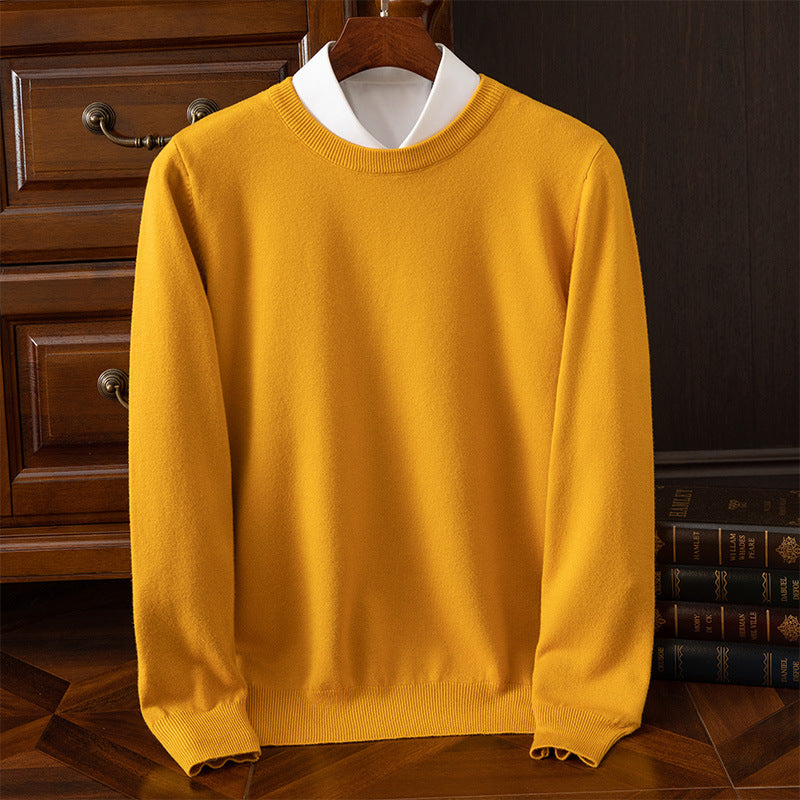 Men's Long Sleeve Cashmere Sweater