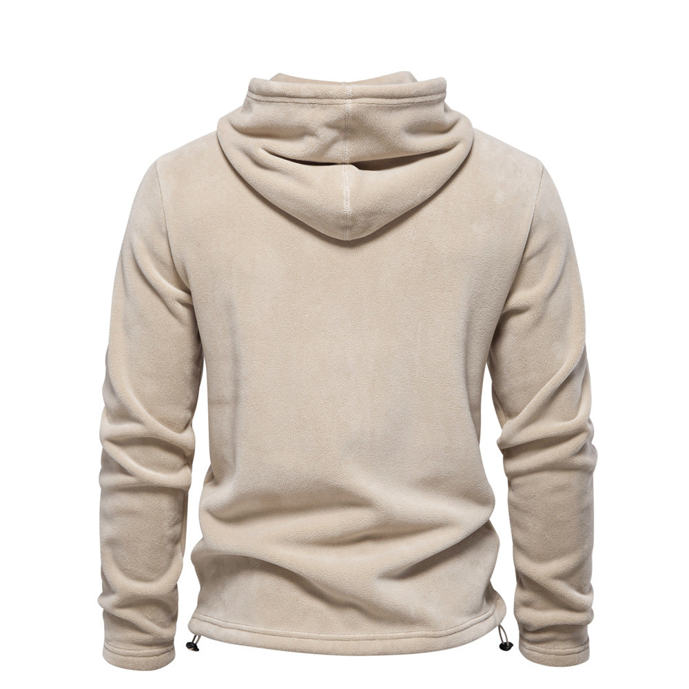Men's Outdoor Casual Stand Collar Fleece Jacket