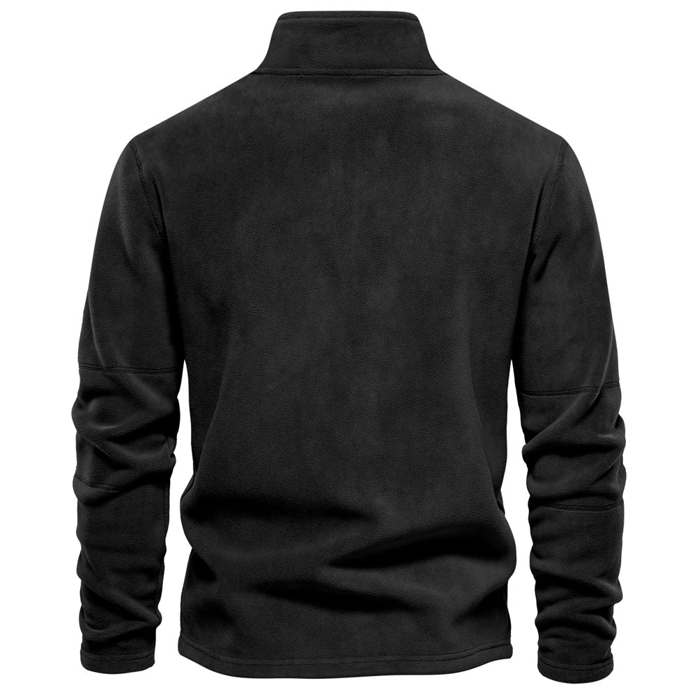 Men's Outdoor Casual Stand Collar Fleece Jacket