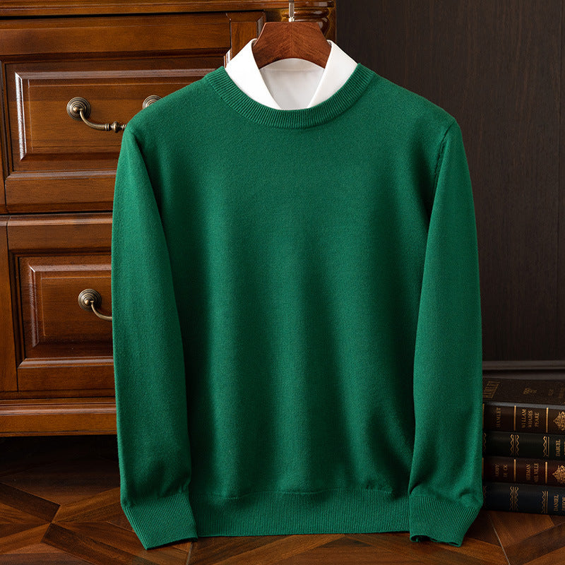 Men's Long Sleeve Cashmere Sweater