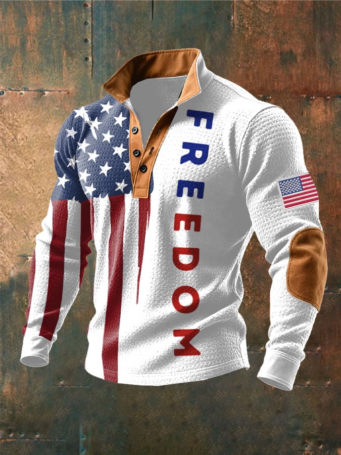 Men's Freedom Print Sweatshirt