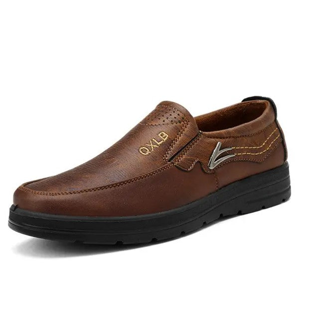 Men Microfiber Fabric Comfy Soft Flat Casual Shoes