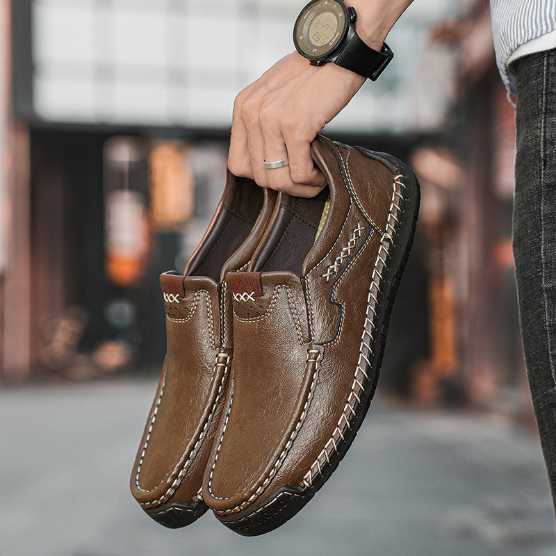 🔥 Last Day 60% OFF ⏱️ New Arrival Promotion ⏱️ Men's ComfortStep Genuine Calfskin Leather Slip-On Loafers
