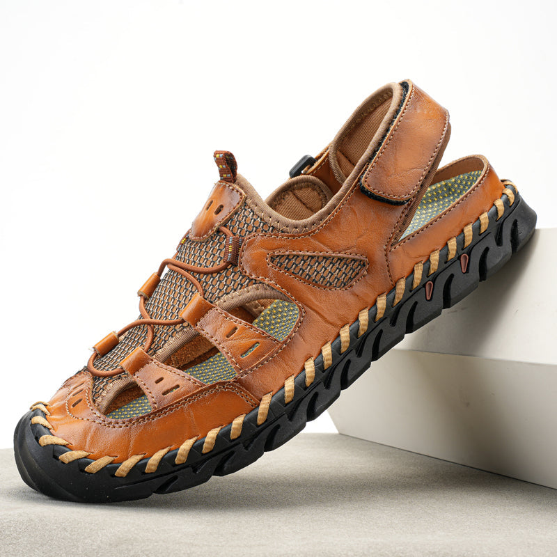 🔥Last Day 70% Off🔥Men's Casual Comfort Leather Sandals, Comfortable Orthopedic Walking Shoes