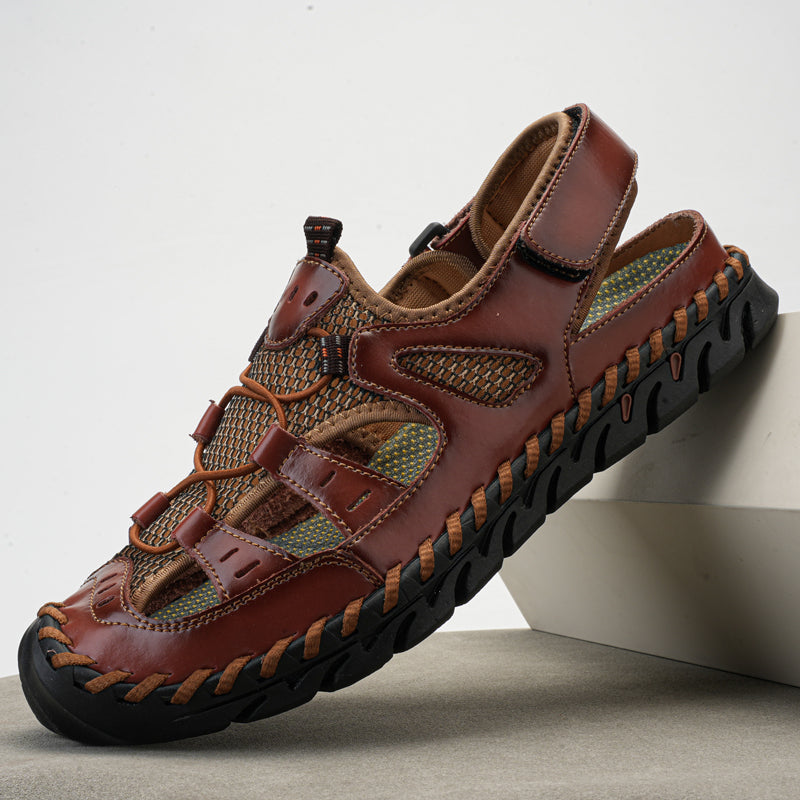 🔥Last Day 70% Off🔥Men's Casual Comfort Leather Sandals, Comfortable Orthopedic Walking Shoes